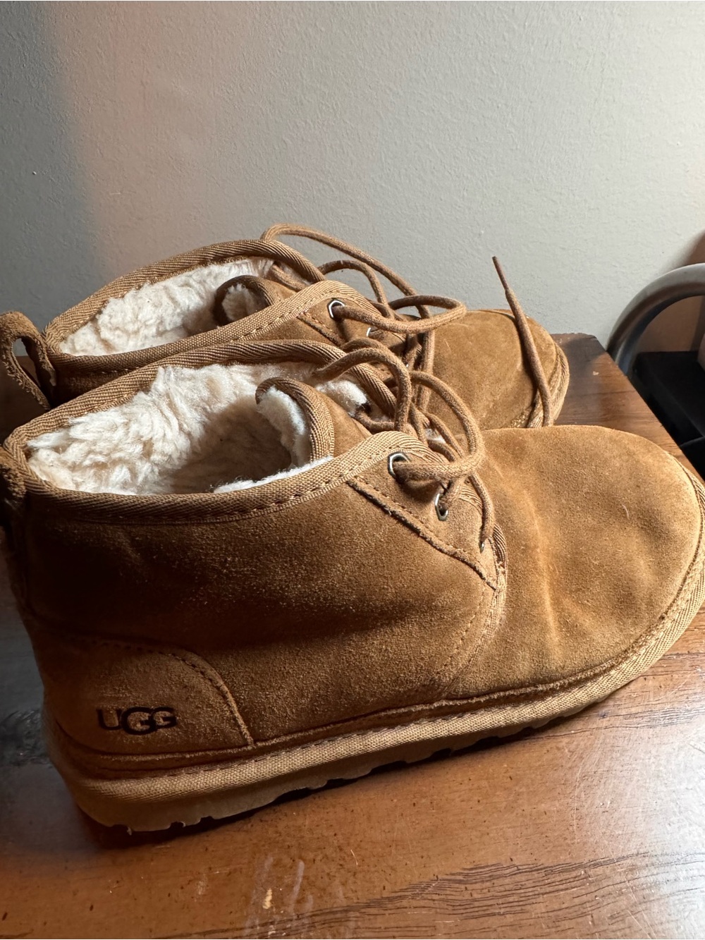 UGG women’s Chestnut Suede Lace-Up Cozy Ankle Boots